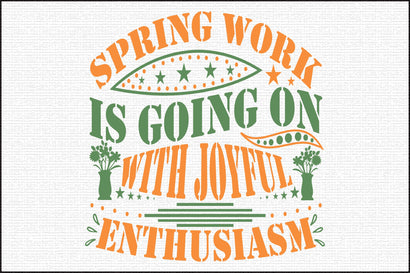 Spring work is going on with joyful enthusiasm SVG thesvgfactory 