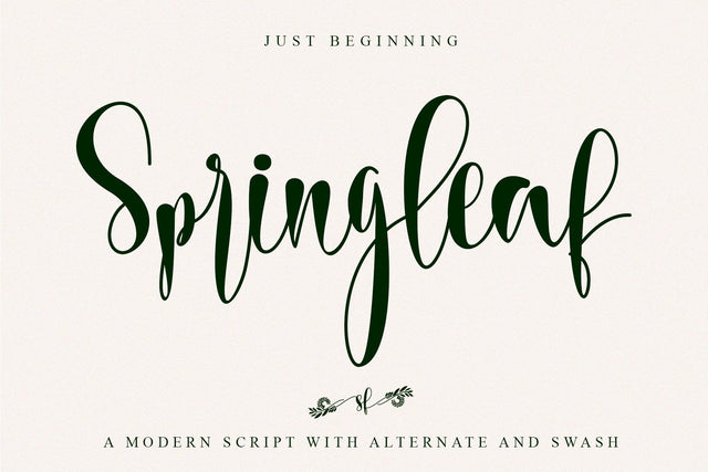 Springleaf Font Letterara 