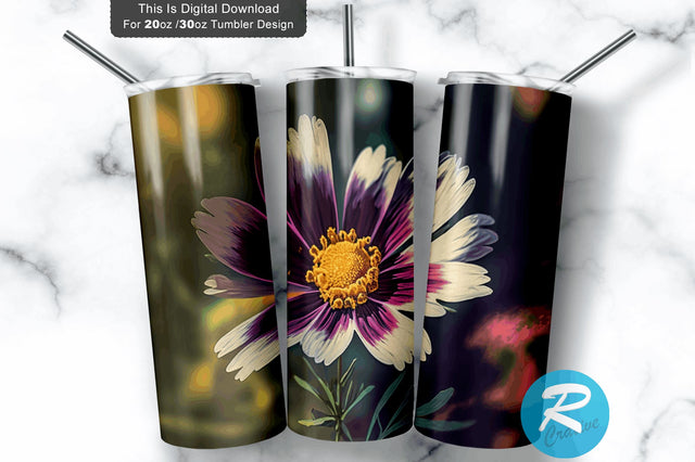 Springtime Flower 20 oz / 30 oz Tumbler PNG Sublimation Regulrcrative 
