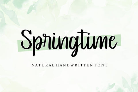 Springtime Font Afandi Studio 