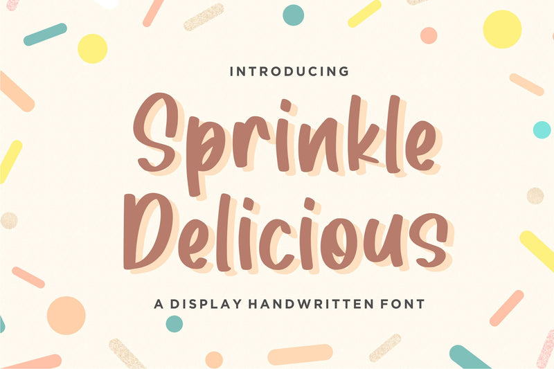 Sprinkle Delicious Font Qwrtype Foundry 