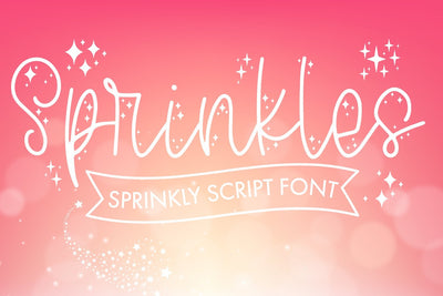 Sprinkles - Script Font With Doodles Font Freeling Design House 