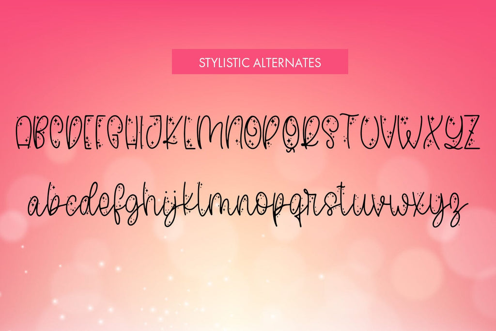 Sprinkles - Sprinkly Script Font With Doodles - So Fontsy