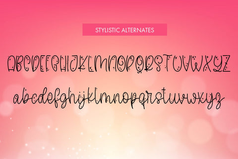 Sprinkles - Sprinkly Script Font With Doodles Font Freeling Design House 