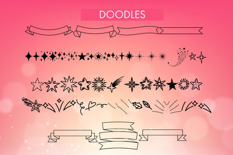 Sprinkles - Sprinkly Script Font With Doodles Font Freeling Design House 