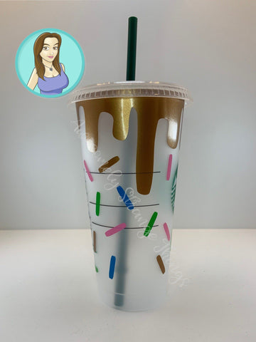 Sprinkles Tumbler Wrap ideal for Starbucks Tumblers SVG Awesomely Strange Designs 