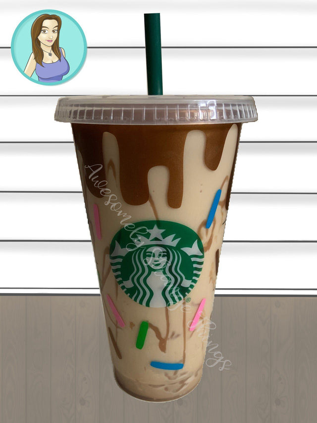 Sprinkles Tumbler Wrap ideal for Starbucks Tumblers SVG Awesomely Strange Designs 