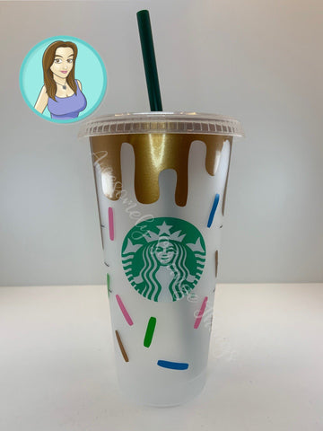 Sprinkles Tumbler Wrap ideal for Starbucks Tumblers SVG Awesomely Strange Designs 