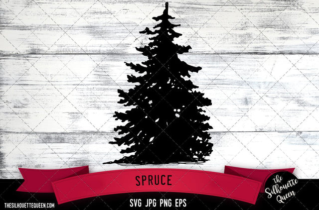 Spruce 2 SVG -Vector Art Commercial & Personal Use- Cricut,Silhouette,Cameo,Vinyl Cut SVG Loveleen Kaur 