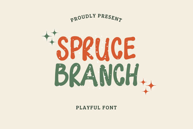 Spruce Branch - Playful Font Font Masyafi Studio 