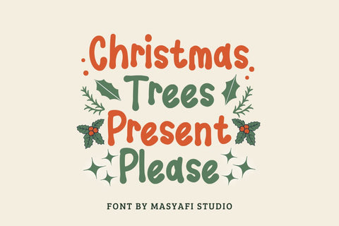 Spruce Branch - Playful Font Font Masyafi Studio 