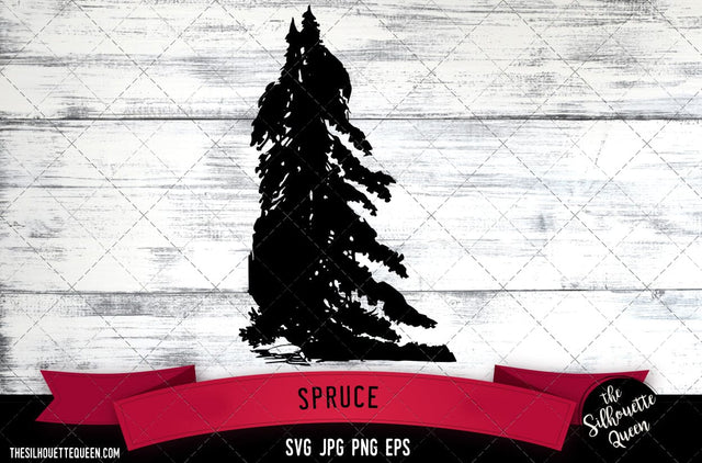 Spruce SVG -Vector Art Commercial & Personal Use- Cricut,Silhouette,Cameo,Vinyl Cut SVG Loveleen Kaur 