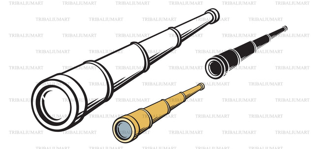Spyglass telescope SVG TribaliumArtSF 