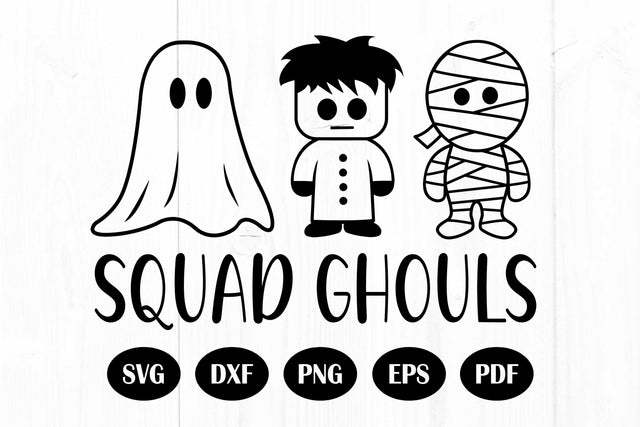 Squad Ghouls Svg, Halloween Svg, Ghost Svg, Mummy Svg, Halloween Designs SVG Litke Designs 