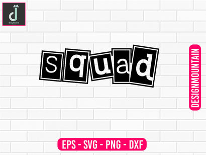 Squad svg design SVG Alihossainbd 