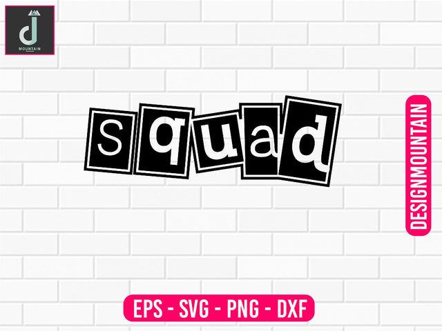 Squad svg design SVG Alihossainbd 