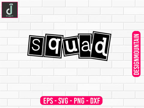Squad svg design SVG Alihossainbd 
