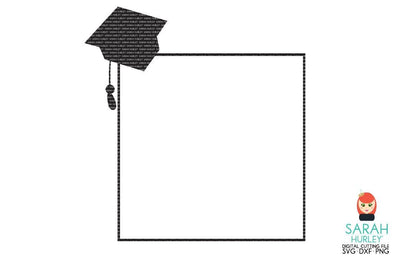 Square Graduate Frame SVG Sarah Hurley 