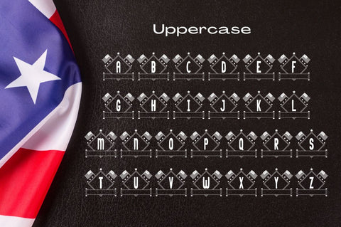 Square Independence Monogram Font Attype studio 