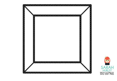 Square Jewel Frame SVG Sarah Hurley 