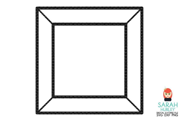 Square Jewel Frame SVG Sarah Hurley 
