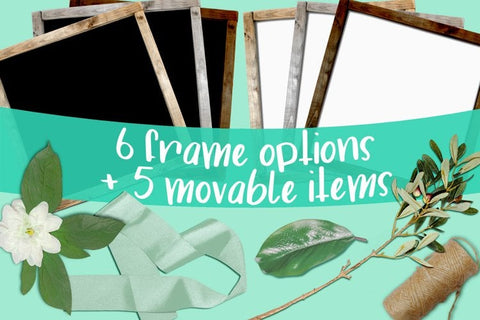 Square Sign Mock Up| Framed farmhouse sign mockup creator Mock Up Photo Brushed Rose 