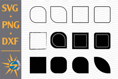 Square Silhouette SVG, PNG, DXF Digital Files Include SVG SVGStoreShop 