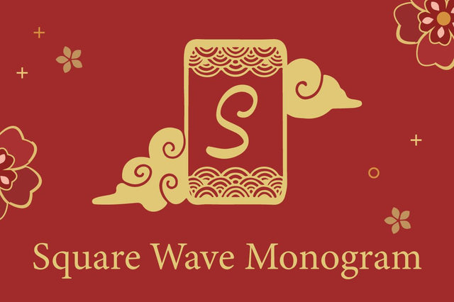 Square Wave Monogram Font Attype studio 