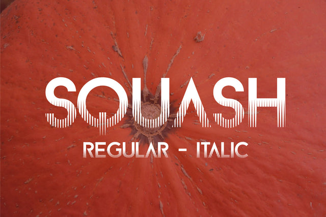 SQUASH EFFECT Font zafrans studio 