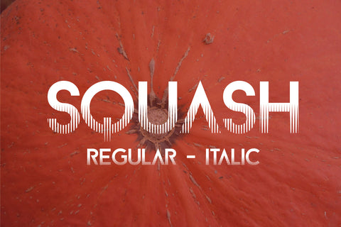 SQUASH EFFECT Font zafrans studio 