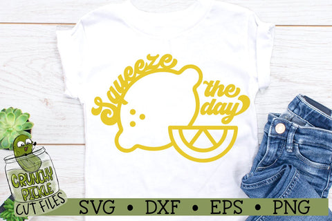 Squeeze the Day Lemons SVG Cut File SVG Crunchy Pickle 