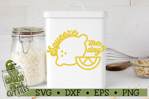 Squeeze the Day Lemons SVG Cut File SVG Crunchy Pickle 