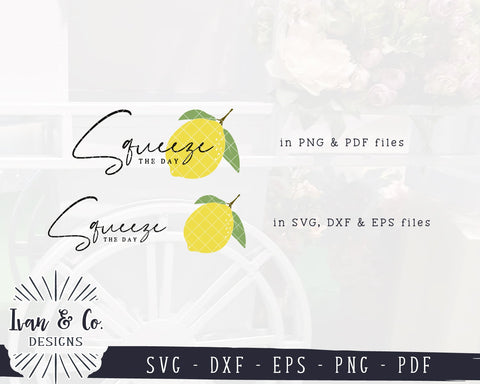 Squeeze the Day SVG Files | Lemonade Svg | Farmhouse Svg | Lemon Svg | Summer Svg | Commercial Use | Digital Cut Files (1144715843) SVG Ivan & Co. Designs 