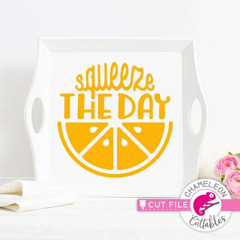 Squeeze the day svg png dxf SVG Chameleon Cuttables 