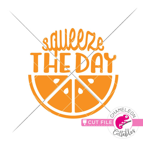 Squeeze the day svg png dxf SVG Chameleon Cuttables 