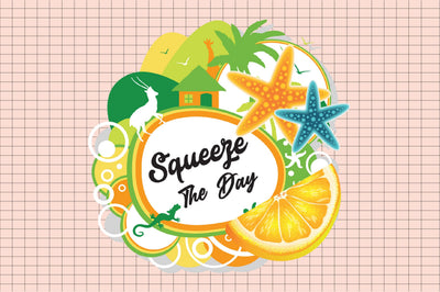Squeeze the Day,Summer Lemon Sublimation Sublimation Rupkotha 