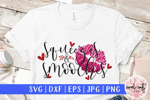 Squeezes And Smooches – Love & Valentine SVG EPS DXF PNG SVG CoralCutsSVG 