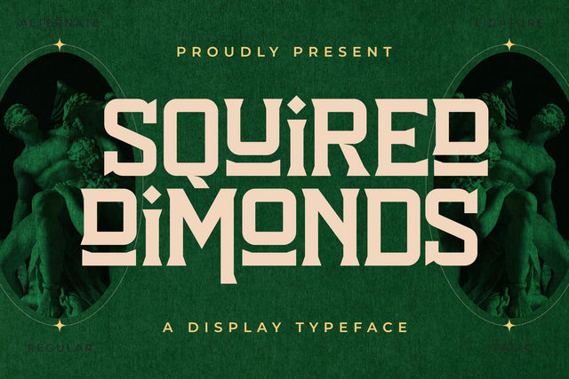 SQUIRED DIMONDS Typeface Font Storytype Studio 