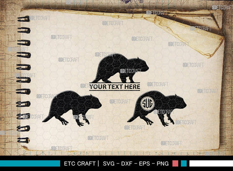 Squirrel Monogram, Squirrel Silhouette, Squirrel SVG, Forest Squirrel Svg, Squirrel Svg, Animal Svg, Forest Animal Svg, SB00325 SVG ETC Craft 