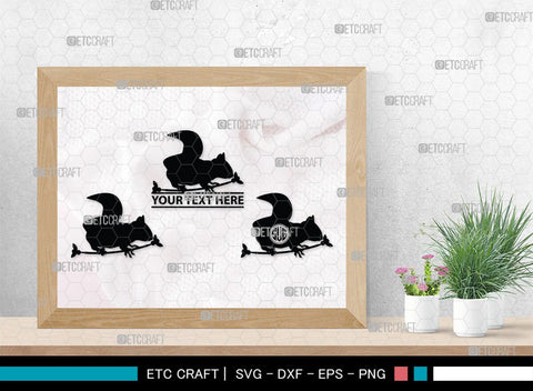 Squirrel Monogram, Squirrel Silhouette, Squirrel SVG, Forest Squirrel Svg, Squirrel Svg, Animal Svg, Forest Animal Svg, SB00325 SVG ETC Craft 