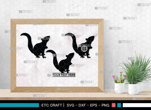 Squirrel Monogram, Squirrel Silhouette, Squirrel SVG, Forest Squirrel Svg, Squirrel Svg, Animal Svg, Forest Animal Svg, SB00325 SVG ETC Craft 