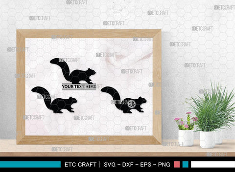 Squirrel Monogram, Squirrel Silhouette, Squirrel SVG, Forest Squirrel Svg, Squirrel Svg, Animal Svg, Forest Animal Svg, SB00325 SVG ETC Craft 