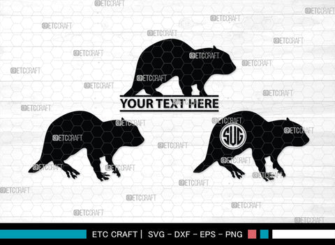 Squirrel Monogram, Squirrel Silhouette, Squirrel SVG, Forest Squirrel Svg, Squirrel Svg, Animal Svg, Forest Animal Svg, SB00325 SVG ETC Craft 