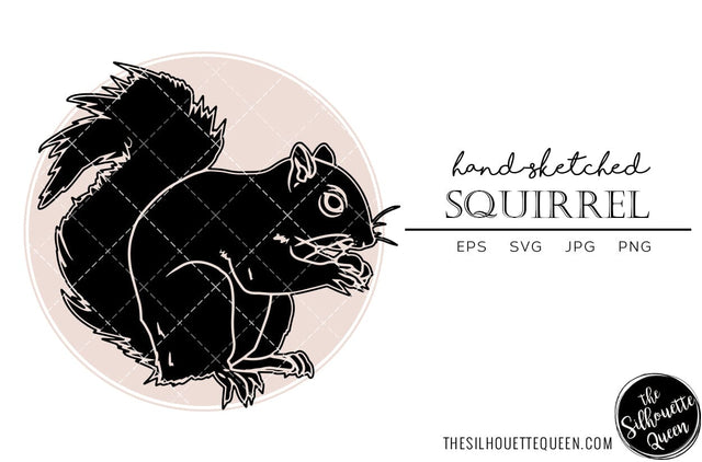 Squirrel Sketch Vector SVG Loveleen Kaur 