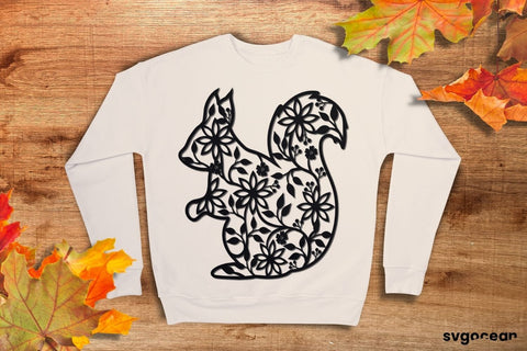 Squirrel Svg | Mandala | Silhouettes Cut Files SVG SvgOcean 