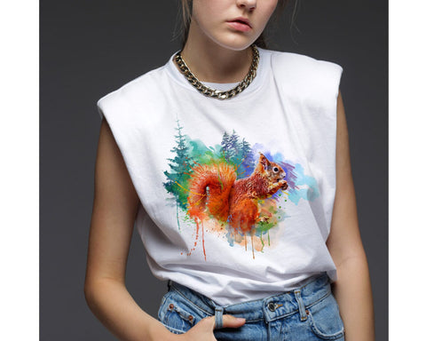 Squirrel Watercolor Sublimation Clipart PNG JPG Sublimation nikola 