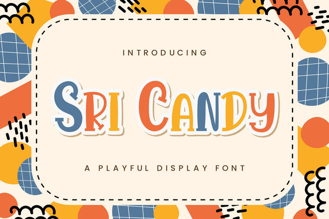 Sri Candy - Playful Display Font Font StringLabs 