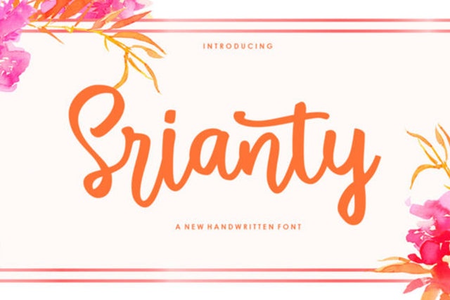 Srianty Script Font gatype 