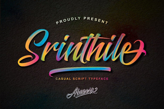 Srinthile Script Font studioalmeera 
