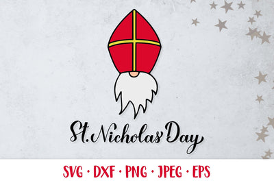 St. Nicholas Day SVG. Saint Nicholas Day cut file SVG LaBelezoka 